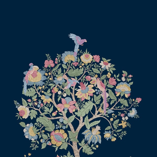Galerie Wallpaper Product code: TJ41402M - Mulberry Tree Wallpaper Collection - Blue Colours - Derby Mural Design