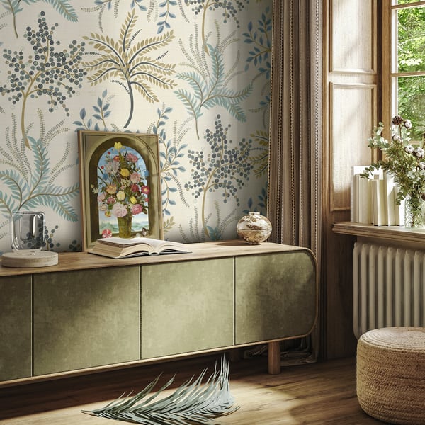 Galerie Wallpaper Product code: TJ41907_2 - Mulberry Tree Wallpaper Collection - Multi-coloured Colours - Sisal Bedgebury Grasscloth Design