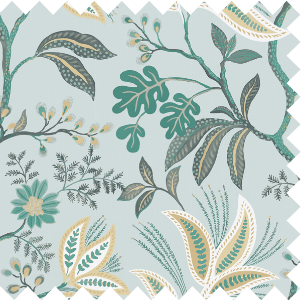 Galerie Wallpaper Product code: TJ42304F - Mulberry Tree Wallpaper Collection - Blue Colours - Kew Fabric Design