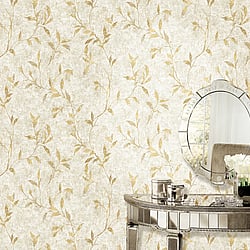 Galerie Wallcoverings Product Code 11502 - Elegance Wallpaper Collection -  Leaf Impression Design