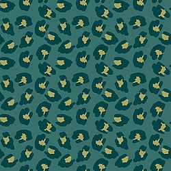 Galerie Wallcoverings Product Code 18535 - Into The Wild Wallpaper Collection - Green Colours - Leopard Print Design