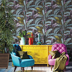 Galerie Wallcoverings Product Code 18543 - Into The Wild Wallpaper Collection - Brown Colours - Banana Tree Design