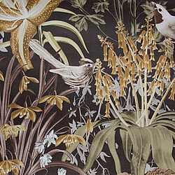 Galerie Wallcoverings Product Code 26729 - Tropical Wallpaper Collection - Walnut Colours - Moorea Design