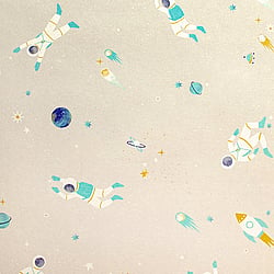 Galerie Wallcoverings Product Code 26831 - Great Kids Wallpaper Collection -  Super Space Design