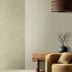 Galerie Wallcoverings Product Code 27516 - Synergy Wallpaper Collection - Silver Grey Colours - Geometric Maze Design