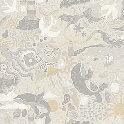 Galerie Wallcoverings Product Code 29016 - Resan Wallpaper Collection - Beige grey Colours - Havet Design