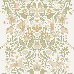 Galerie Wallcoverings Product Code 29025 - Resan Wallpaper Collection - Beige green Colours - Cirkus Design