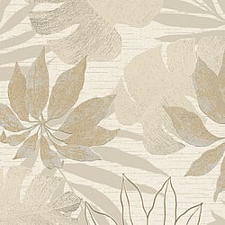 Galerie Wallcoverings Product Code 31602 - The New Design Book Wallpaper Collection - Beige Colours - Tropical Leaves Design