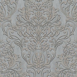 Galerie Wallcoverings Product Code 32605 - The New Design Book Wallpaper Collection - Grey Gold Colours - Floral Damask Design