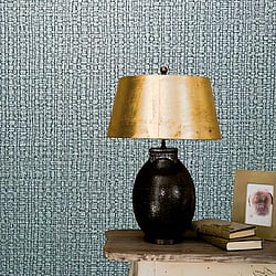 Galerie Wallcoverings Product Code 32811 - Perfecto 2 Wallpaper Collection - Turquoise Colours - Weave Texture Design