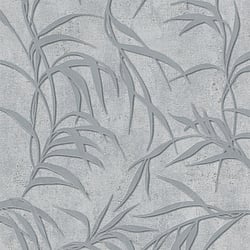 Galerie Wallcoverings Product Code 34287 - Urban Textures Wallpaper Collection - Grey  Silver Colours - Leaf Design