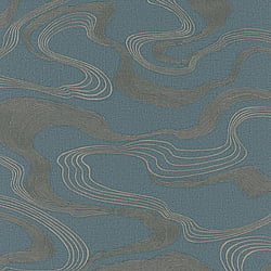 Galerie Wallcoverings Product Code 34538 - Kumano Wallpaper Collection - Blue Colours - Flow Design