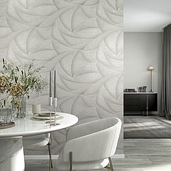 Galerie Wallcoverings Product Code 35501 - Odyssey Wallpaper Collection - Grey Beige Colours - Graphic Design