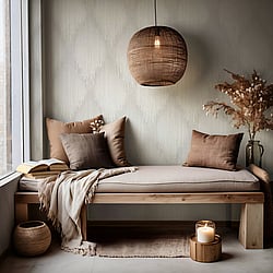 Galerie Wallcoverings Product Code 35801 - Fashion Icon Wallpaper Collection - Beige Grey Colours - Stripes Design