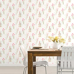 Galerie Wallcoverings Product Code AB42442 - Abby Rose 3 Wallpaper Collection - Teal Pink Colours - Flora Design