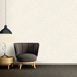 Galerie Wallcoverings Product Code AC60017 - Absolutely Chic Wallpaper Collection - Cream Grey Metallic Colours - Cherry Blossom Motif Design