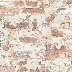 Galerie Wallcoverings Product Code BB51121 - The Bricks And More Wallpaper Collection - Grey Orange White Colours - Industrial Chic Motif Design