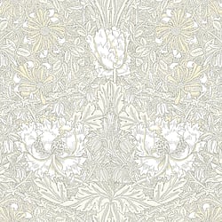 Galerie Wallcoverings Product Code ET12605 - Arts and Crafts Wallpaper Collection - Taupe Cream Colours - Ogee Flora Design