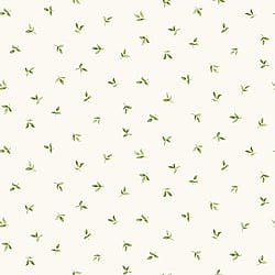 Galerie Wallcoverings Product Code G45437 - Just Kitchens Wallpaper Collection - Green White Colours - Leaf Toss Design