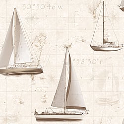 Galerie Wallcoverings Product Code G56422 - Global Fusion Wallpaper Collection -  Sail Away Design