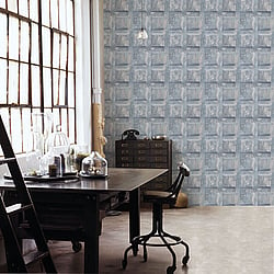 Galerie Wallcoverings Product Code G56562 - Nostalgie Wallpaper Collection - Blue Beige Colours - Door Design