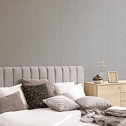 Galerie Wallcoverings Product Code G67681 - Special Fx Wallpaper Collection - Silver Colours - Vertical Textile Design