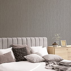 Galerie Wallcoverings Product Code G67683 - Special Fx Wallpaper Collection - Silver Beige Brown Colours - Vertical Textile Design