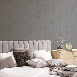 Galerie Wallcoverings Product Code G67686 - Special Fx Wallpaper Collection - Silver Colours - Vertical Textile Design