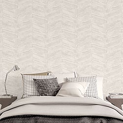 Galerie Wallcoverings Product Code G67771 - Ambiance Wallpaper Collection - Pearl Off White Colours - Chevron Design