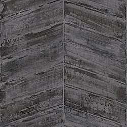 Galerie Wallcoverings Product Code G67776 - Ambiance Wallpaper Collection - Charcoal Silver Colours - Chevron Design