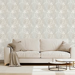 Galerie Wallcoverings Product Code NHW1044 - Enchanted Wallpaper Collection - Beige Blue Colours - Descartes Beige Design