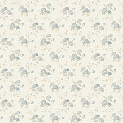 Galerie Wallcoverings Product Code PF38150 - Pretty Prints Wallpaper Collection - Cream, Blue, Beige Colours - Mini Hydrangea Trail Design