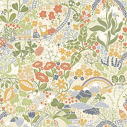 Galerie Wallcoverings Product Code RD29036 - Resan Wallpaper Collection - Landscape light Colours - Tåget - Digital wall panel Design