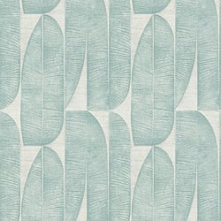 Galerie Wallcoverings Product Code WH30172 - Welcome Home Wallpaper Collection - Blue Colours - Geometric Leaf Design