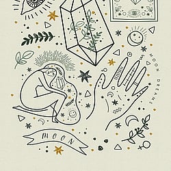 Galerie Wallcoverings Product Code WH45192M - Welcome Home Murals Wallpaper Collection - Beige, Cream, White Colours - Celestial Spirit Design