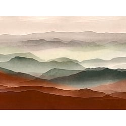 Galerie Wallcoverings Product Code WH45262M - Welcome Home Murals Wallpaper Collection - Beige, Brown, Green Colours - Rustic Mountain Layers Design