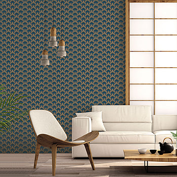 Galerie Wallcoverings Product Code 18513 - Into The Wild Wallpaper Collection - Blue Gold Colours -  