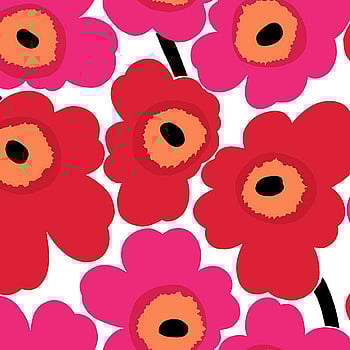 Galerie Wallcoverings Product Code 23354 - Marimekko 5 Wallpaper Collection - Red Pink White Black Colours -  