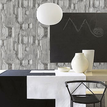 Galerie Wallcoverings Product Code 23365 - Marimekko 5 Wallpaper Collection - Black White Colours -  