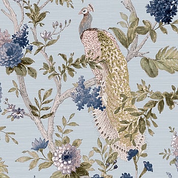 Galerie Wallcoverings Product Code 25756 - Cottage Chic Wallpaper Collection - Blue Gold Colours -  
