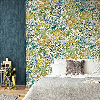 Galerie Wallcoverings Product Code 26727 - Tropical Wallpaper Collection - Pineapple Colours -  