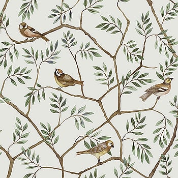Galerie Wallcoverings Product Code 27017 - Morgongava Wallpaper Collection - Green Brown Colours -  