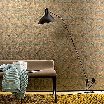 Galerie Wallcoverings Product Code 30832 - Montego Wallpaper Collection - Turquoise Gold Colours -  