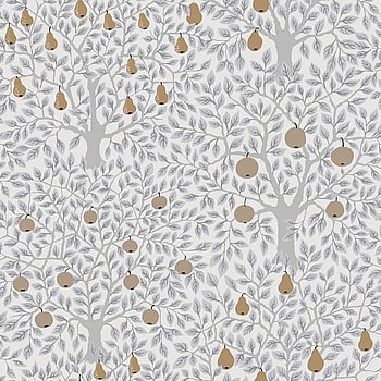 Galerie Wallcoverings Product Code 33012 - Apelviken Wallpaper Collection - White Grey Gold Colours -  