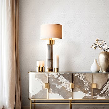 Galerie Wallcoverings Product Code 35810 - Fashion Icon Wallpaper Collection - White Colours -  