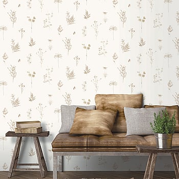 Galerie Wallcoverings Product Code 7340 - Evergreen Wallpaper Collection - Taupe Colours -  