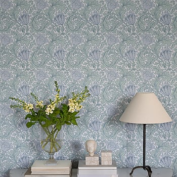 Galerie Wallcoverings Product Code 82003 - Hidden Treasures Wallpaper Collection - Light blue Colours -  