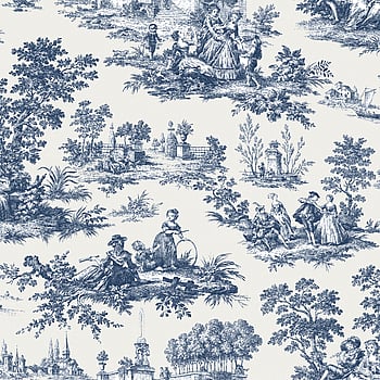Galerie Wallcoverings Product Code 84043 - Cottage Chic Wallpaper Collection - Blue Colours -  