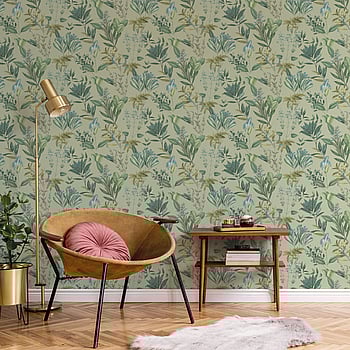 Galerie Wallcoverings Product Code BL22741 - Botanica Wallpaper Collection - Green Colours -  