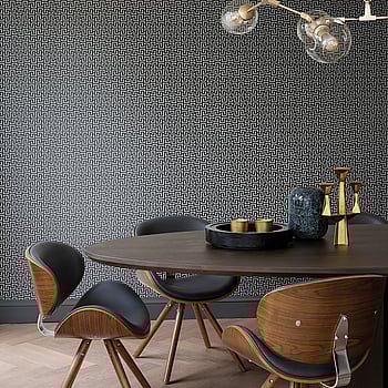 Galerie Wallcoverings Product Code BO23084 - Luxe Wallpaper Collection - Black Silver Colours -  